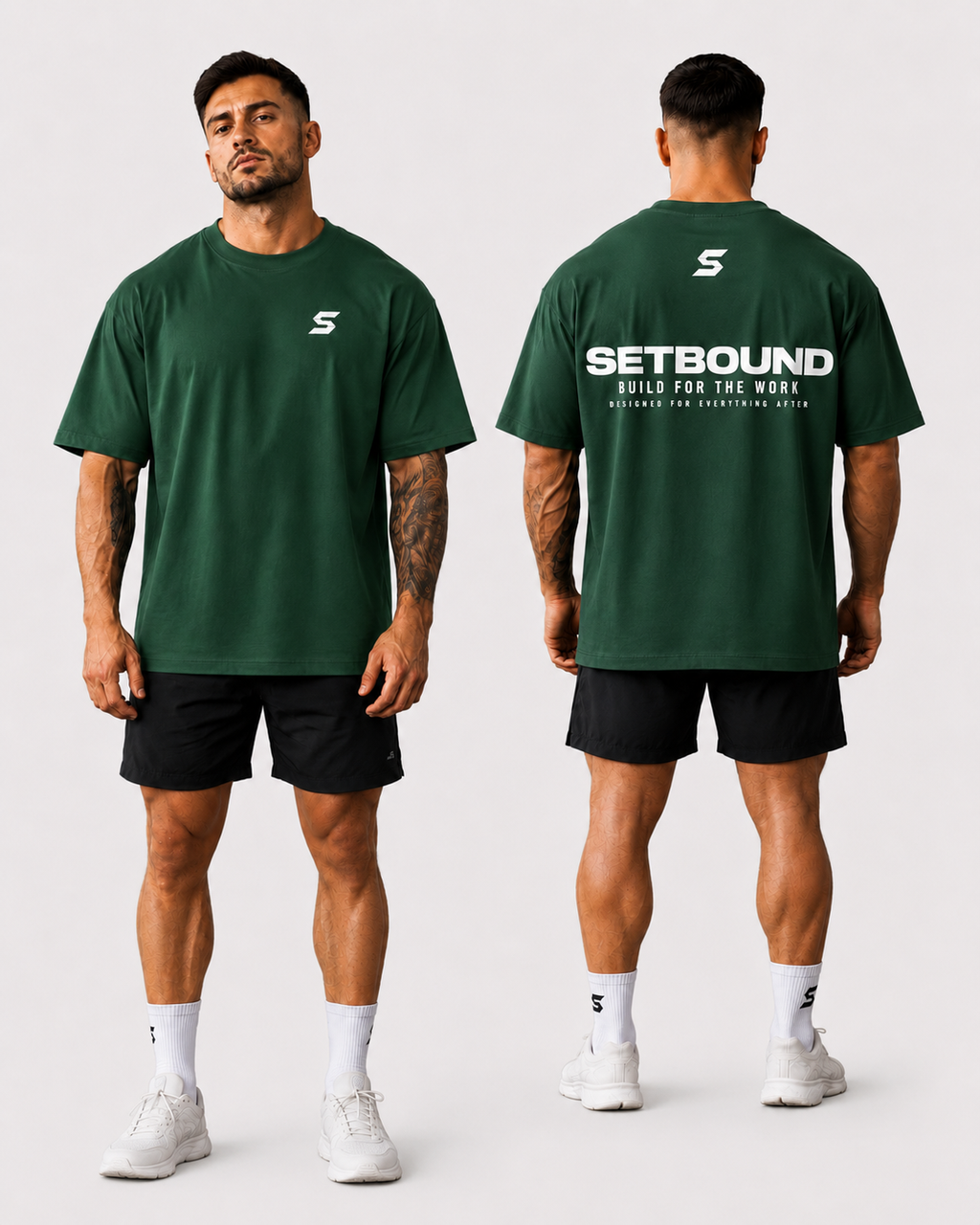 DROP 001 // Signature Oversized Tee - Forest Green