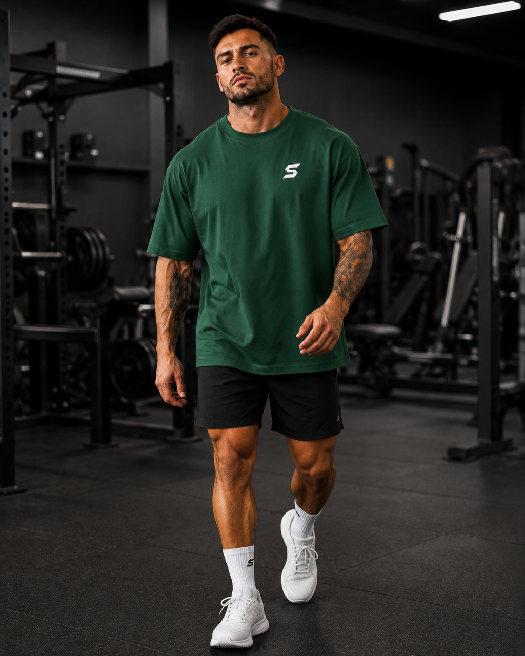 DROP 001 // Signature Oversized Tee - Forest Green