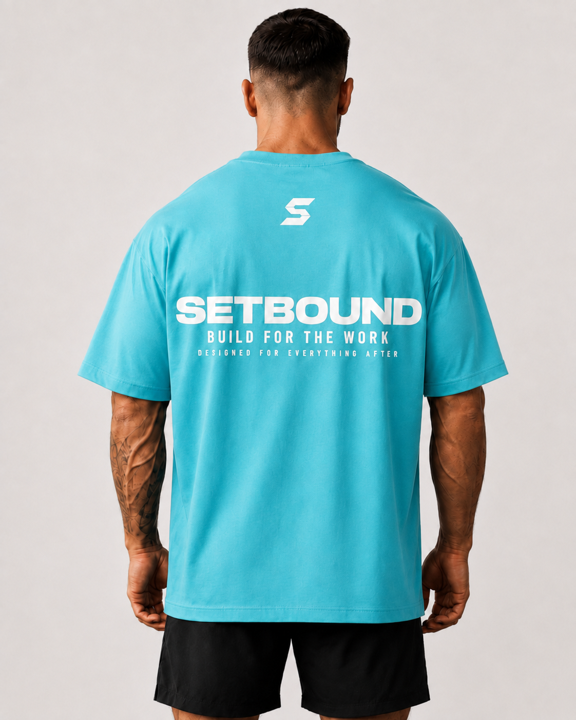 DROP 001 // Signature Oversized Tee - Aqua Blue