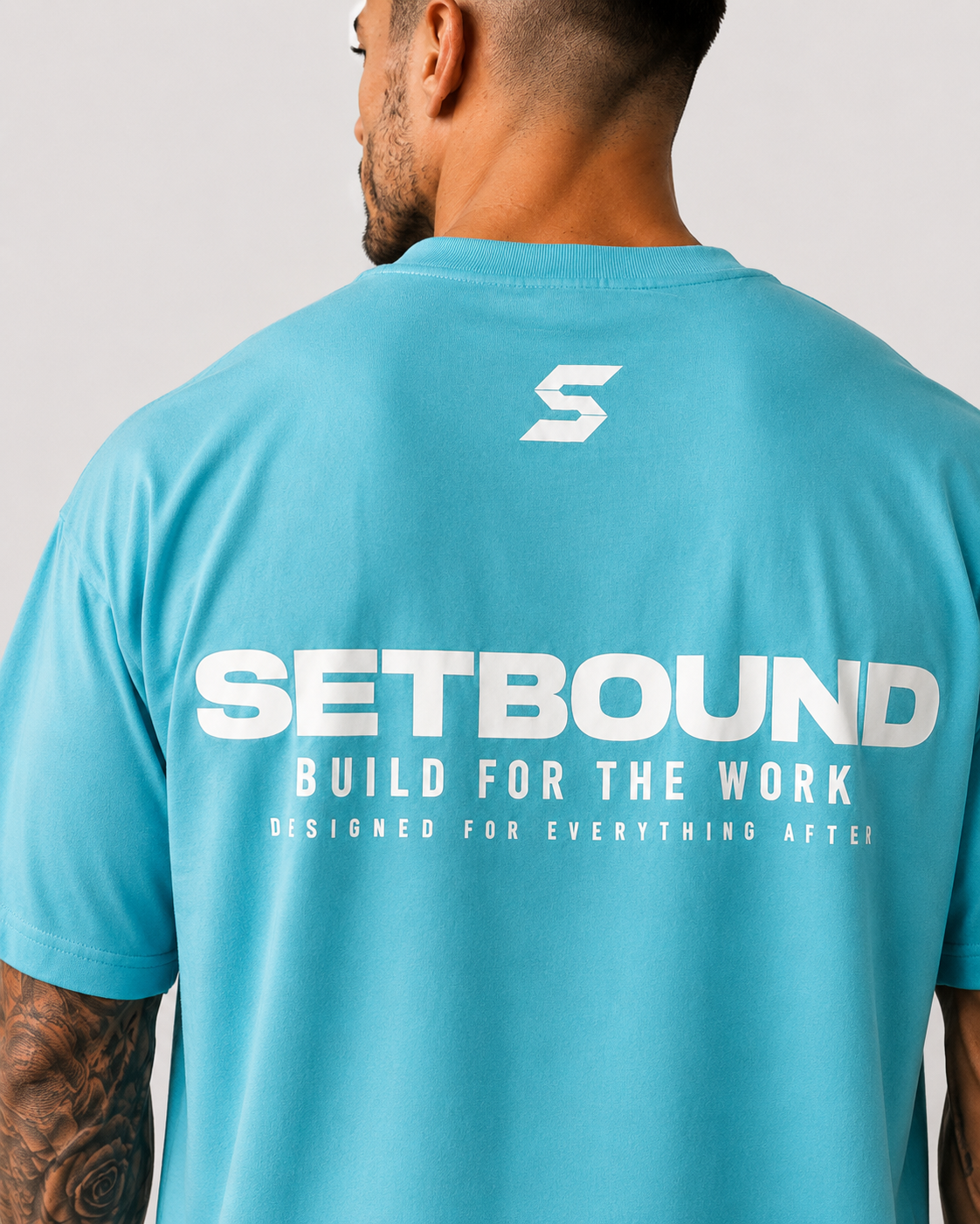 DROP 001 // Signature Oversized Tee - Aqua Blue
