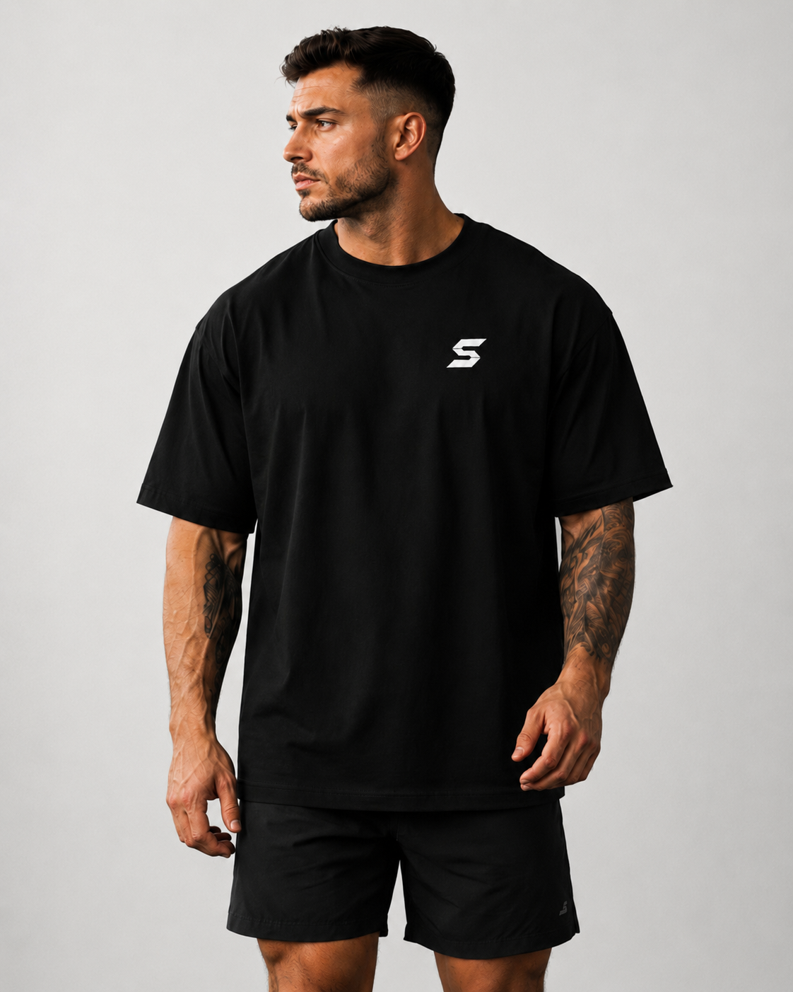 DROP 001 // Signature Oversized Tee - Black