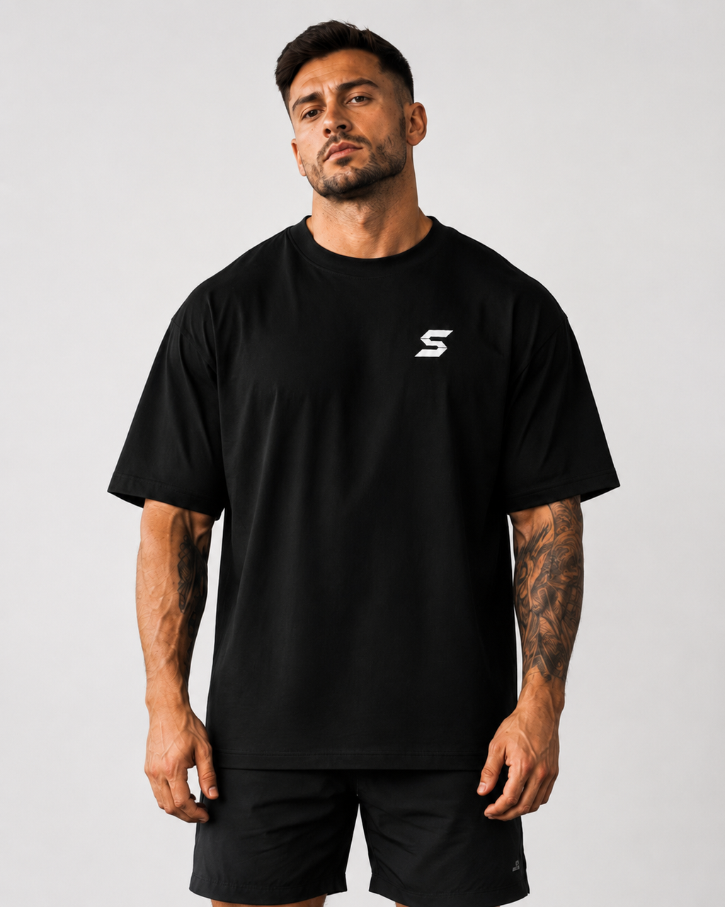 DROP 001 // Signature Oversized Tee - Black