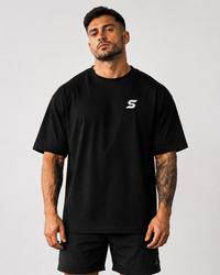 DROP 001 // Signature Oversized Tee - Black