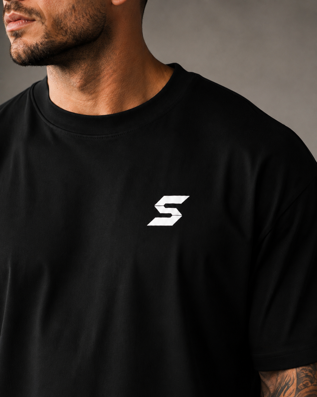 DROP 001 // Signature Oversized Tee - Black
