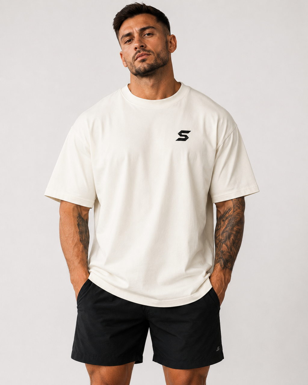 DROP 001 // Signature Oversized Tee - Off White