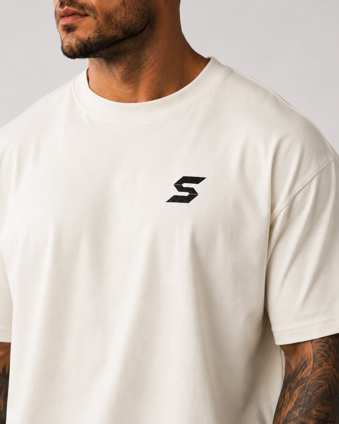 DROP 001 // Signature Oversized Tee - Off White